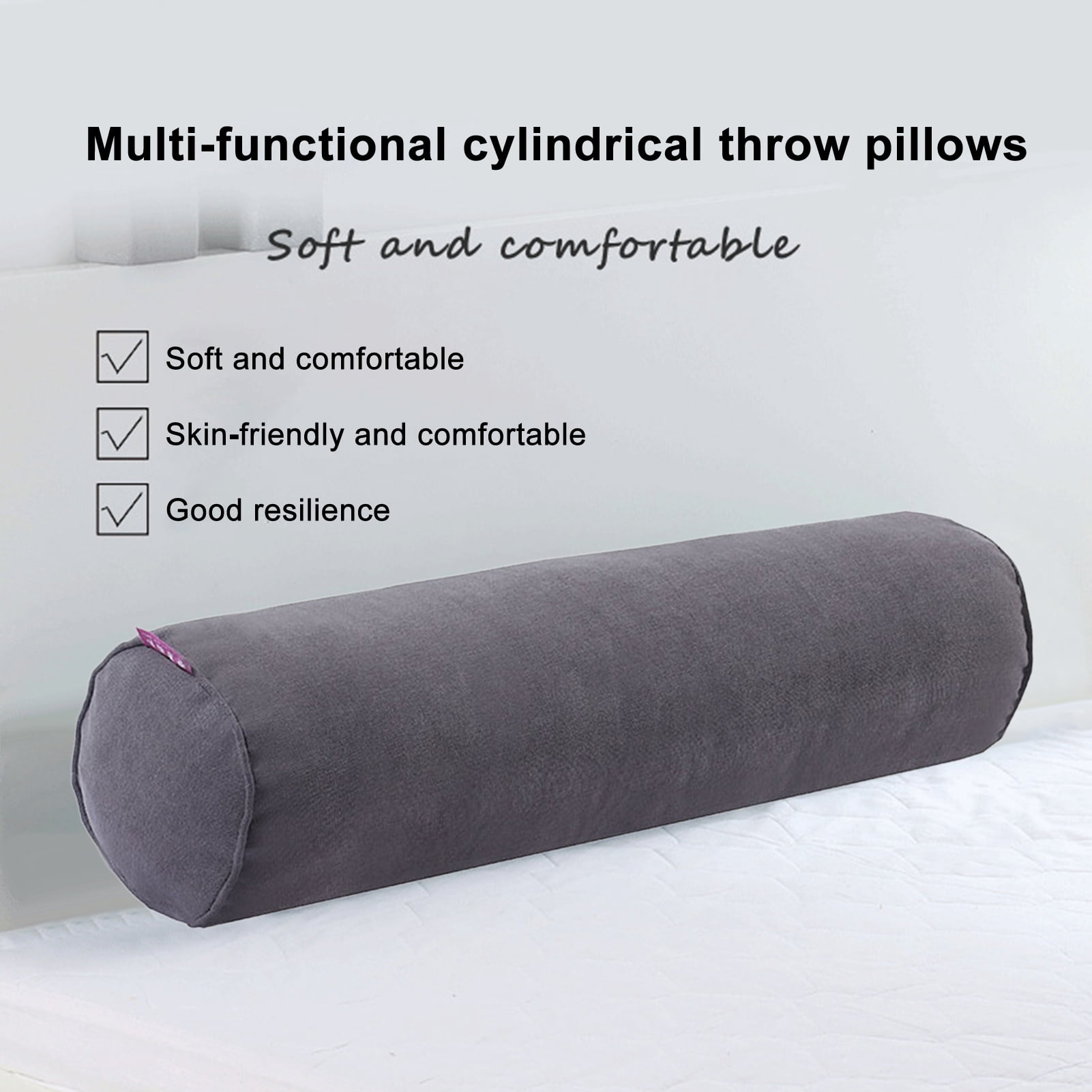 Dream Lifestyle Round Neck Pillow Tv Watching Bed Pillow Cervical Pillow for Neck Pain Relief Memory Foam Round Neck Sleeping Pillow with Arm Lumbar Shoulder Support
