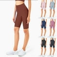 thumbnail image 4 of Women's High Waisted Biker Shorts Stretchy Yoga Workout Athletic Shorts, 4 of 4