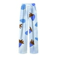 thumbnail image 3 of Pantalones largos para hombre con estampado de cintura elástica y bolsillo con cordón, pantalones largos de poliéster para hombre, 3 of 5