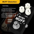 thumbnail image 2 of Fuzz Mini Muff Guitar Effect Pedal Electric Guitar Distortion True Bypass Full Metal Shell, 2 of 7