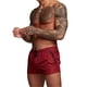 thumbnail image 5 of Qarigey Pantalones cortos de playa para hombre, pantalones cortos de entrenamiento lavables reutilizables para ejercicio físico, bañadores L 2piezas, 5 of 6