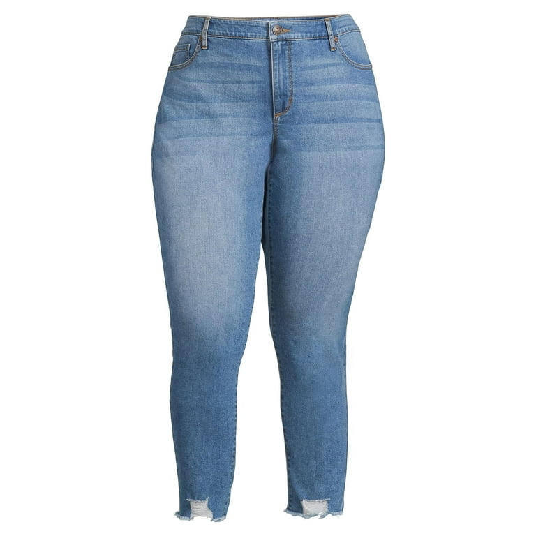 Sofia Jeans by Sofia Vergara Plus Size Rosa Curvy Ripped Hem High