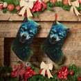thumbnail image 6 of Picia Fluorescent Wolf for 18in Christmas Stockings, Xmas Stocking for Kids, Holiday and Family Stocking for Fireplace or Party Decoration, 6 of 7