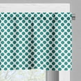thumbnail image 3 of Ambesonne Teal Valance Pack of 2, Design Vibrant, 42"X18", Teal White, 3 of 5