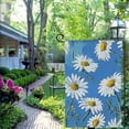 thumbnail image 4 of Heduofu Daisy Garden Flag Floral Chamomile Vintage Flower Bouquet Leaf Spring Summer Home Flags Double-Sided Banner Welcome Yard Flag Outdoor Decor White, 4 of 6
