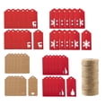 thumbnail image 1 of Gkeoshab Gift Wrapping Paper Label With Rope, Kraft Paper Gift Label, Christmas Package With Rope, Christmas Gift Label Home & Garden, 1 of 8