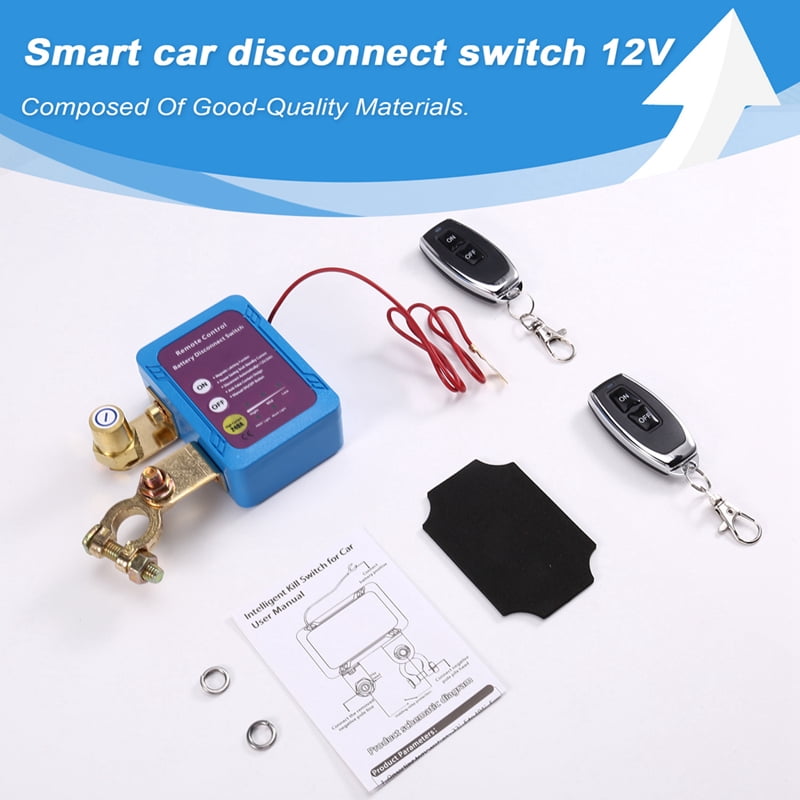 12V/24V 240A Remote Control Battery Disconnect Switch, Automatic Power Off Switch for Car Boat Battery Power-Off Switch