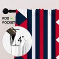 thumbnail image 7 of New England Curtains for Bedroom, Blackout Curtains with Rod Pockets Top, Football Style Drapes for Windows Living Room 2 Panels, 72" W x 84" L, 7 of 7