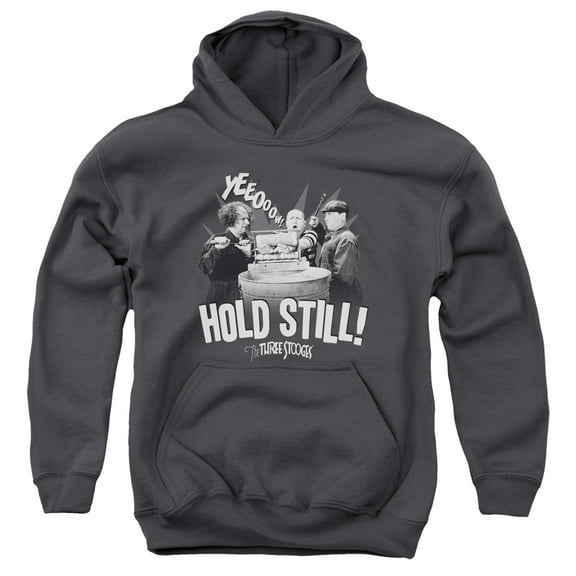 Three Stooges - Hold Still - Youth Hooded Sweatshirt - X-Large