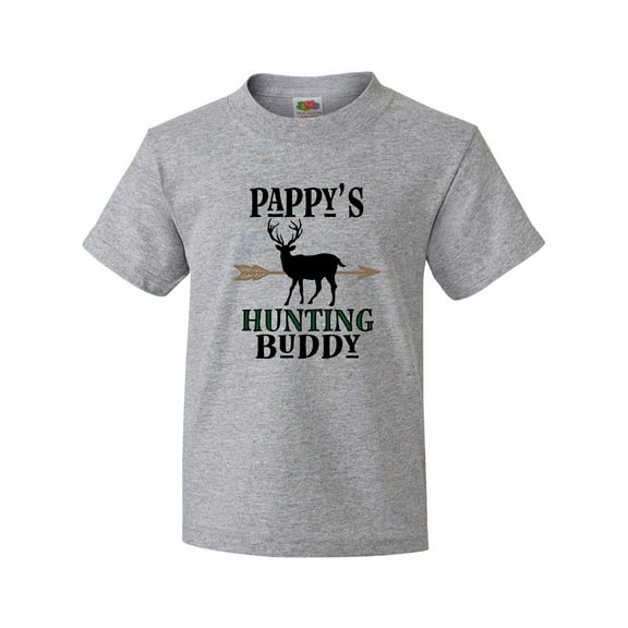 Inktastic Pappys Hunting Buddy Bow Hunter Youth T-Shirt