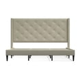 thumbnail image 5 of Glenwillow Home Huppe Upholstered Bed in Beige, Cal. King, 5 of 6