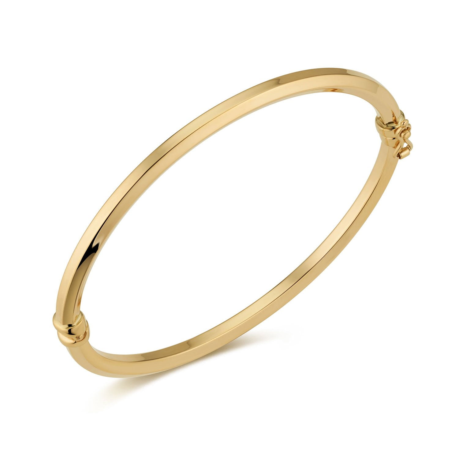 【Gaby】 cutlery bangle 14k Yellow Gold Contemporary Bangle Bracelet. SKU: BG4939