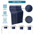 thumbnail image 6 of Navy Blue Striped Table Runner 90 Inches, Vintage Stripes Ombre Bed Runner Dresser Scarves Tabletop for Indoor Outdoor Parties/Ceremony/Banquet, 13" x 90", 6 of 9