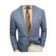 Faithtur Men's Blazer Plaid/Plain Color Lapel Long Sleeve Button Suit Coat - image 1 of 8