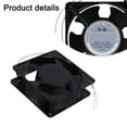 thumbnail image 4 of Goodhd High Temperature Axial Fan for Fireplace Cassette Insert with Metal Blades, Silent Operation, 120x120x38mm, Black, 4 of 8