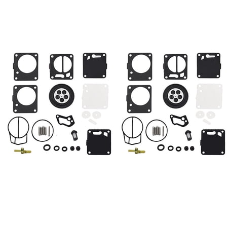2 Pack New Carburetor Rebuild Carb Repair Kits Fit for Yamaha VXR Wave Blaster Wave Raider XL700 XL760