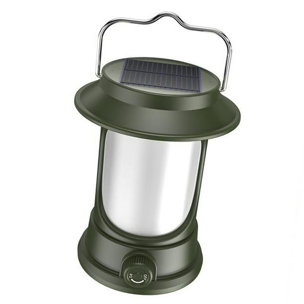 Lámpara De Campamento Solar Lámpara De Carpa LED Portátil Recargable Linterna Para Campamento Atenuación Sin Paso