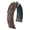 Brown, variant on Hirsch Grand Duke Leather Watch Strap - Golden Brown - L - 22mm / 20mm - Shiny Silver Buckle - Water Resistant Embossed Calf Leather Band