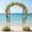 Black Small, variant on Senfot Small PE and Metal Garden Arch Trellis Privacy Screen with Side Plastic Net for Patio Outdoor Vine and Flower Growing Support