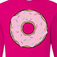 thumbnail image 4 of Inktastic Pink Donut with Sprinkles Long Sleeve T-Shirt, 4 of 5