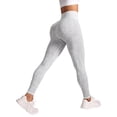 thumbnail image 2 of Women's High Waisted Sheer Yoga Pants, Tummy Control Full Length Design, Seamless Stretch Comfortable Leggings For Fitness And Running GY1 M, 2 of 4