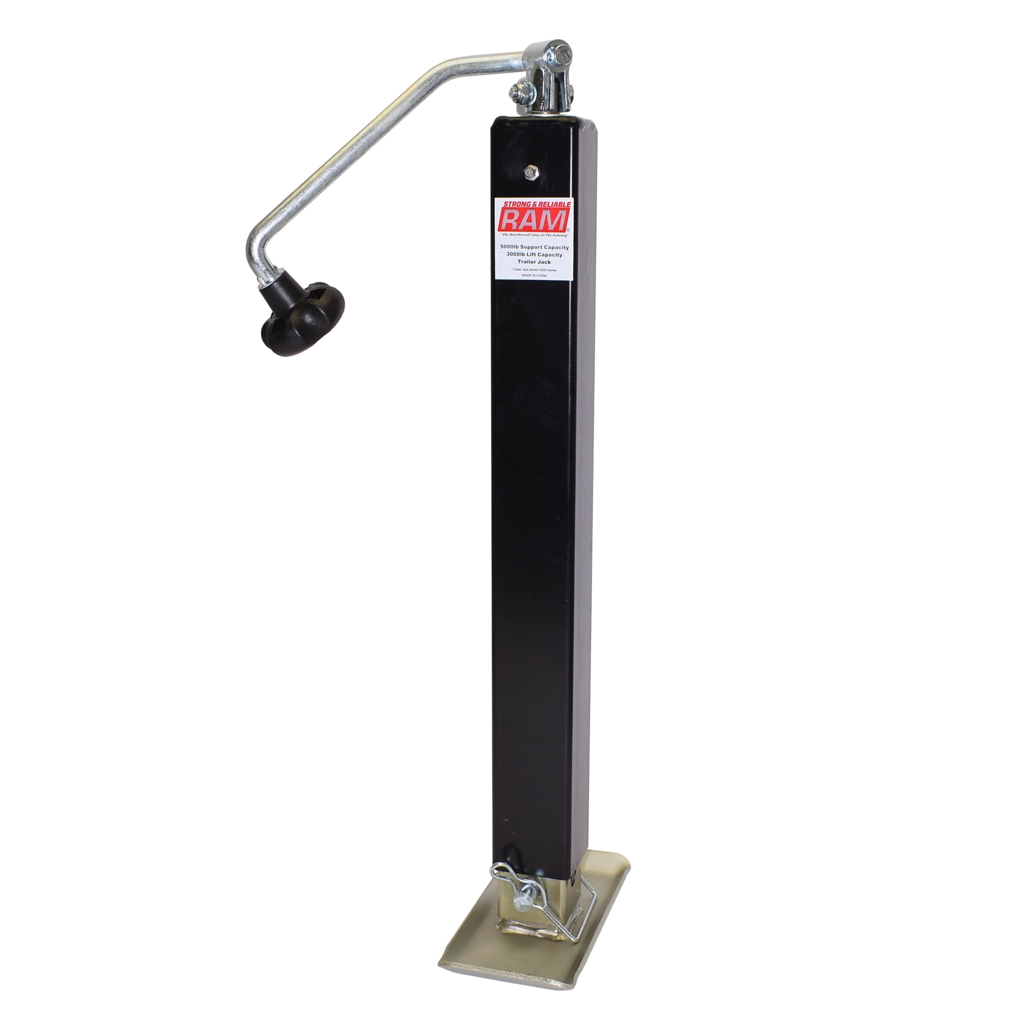 Square Tube Topwind Trailer Jack 5,000 lb Rating