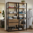 thumbnail image 1 of Ropero Closet Guardarropas Madesa Valencia 129cm Marrón 03, 1 of 10
