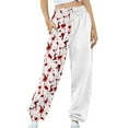 thumbnail image 4 of jjayotai Womens Halloween Blood Splatter Sweatpants, Harem Pajama Pants Teen Girl Clothes I'm Fine Bloody Tie Dye Trousers For Women, 4 of 4