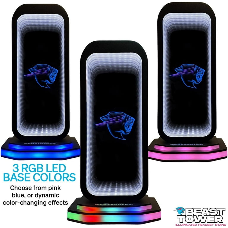 MrBeast Gaming Headphone Stand, RGB Light Display with Infinity