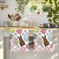thumbnail image 4 of Easter Kitchen Towels Set of 1, Spring Leopard Prints Bunny Colorful Eggs Flower Absorbent Dish Towels for Kitchen, Microfiber Hand Towel, Quick Drying Tea Towel for Cleaning Decorative Dishcloths, 4 of 7