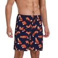 thumbnail image 5 of KLL Foxes In Different Poses for Men's 1-Pack Shorts,Sleep Pajama Shorts for Men Soft Pj Shorts Men's Pajama Bottoms Sleepwear -XX-Large, 5 of 7