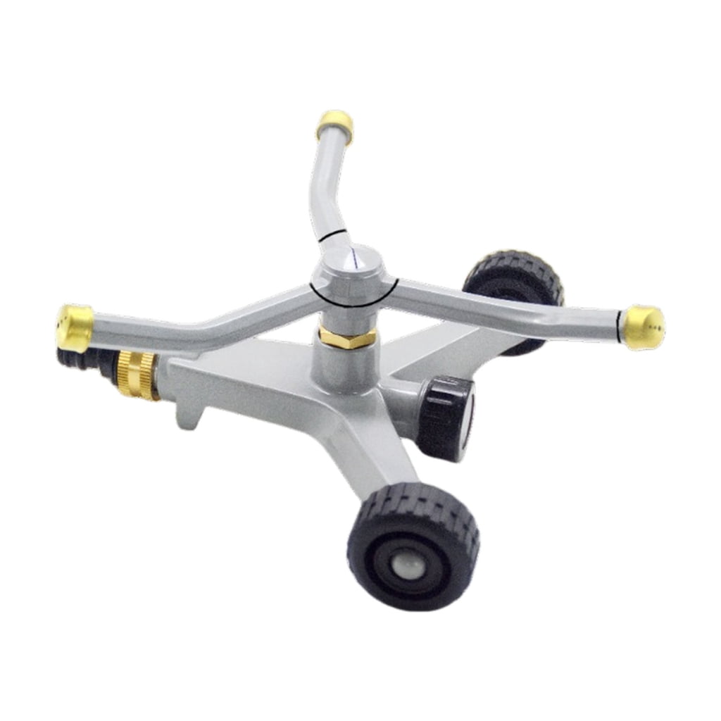 Reliable Metal Garden Sprinkler With Moving Base For Efficient Yard Watering