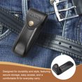 thumbnail image 4 of Uxcell Leather Knife Sheath 5.71" with Hole for Belt Folding Knife Camping Outdoors, Black, 4 of 5
