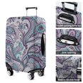 thumbnail image 5 of Purple and Teal Paisley and Floral Pattern Luggage Cover Fashion Suitcase Cover Baggage Covers Fit 25-28 Inch Luggage (Go Travel), 5 of 5