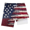thumbnail image 4 of Gubotare Boy American Flag Swim Trunk Boys' Swim Trunks Swimsuit UPF 50+ Quick Dry Bathing Suit for Boys (Dark Blue,Size 13-14 Years), 4 of 4