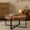 Black+Natural, variant on BSHTI 33.86"Modern Retro Splicing Round Coffee Table, Fir Wood Table Top with Black Cross Legs Base