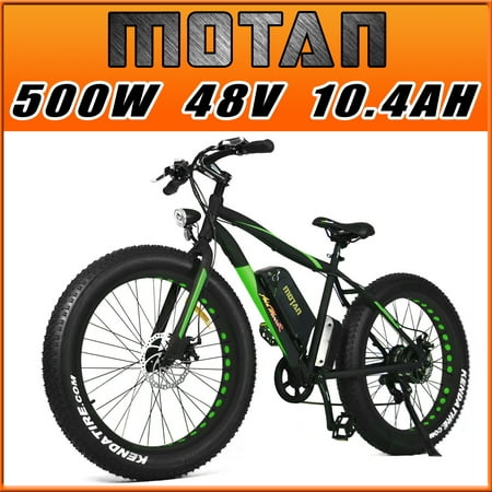 Addmotor MOTAN Fat Tire Electric Bicycles Snow Bicycle M-550 48V 500W 10.4AH Battery Mountain Bicycle Shimano 7