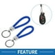 thumbnail image 2 of Llavero de Coche Único Bargains Llavero Universal con Anillo para Llaves de Fob para Casa Aleación de Zinc Tono Plateado Azul Oscuro 2 Pcs, 2 of 6