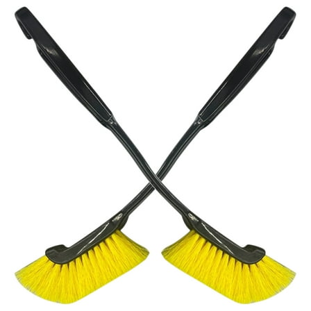 WORGEOUS 2pcs Car Wash Brush Wheel Brush Car Detailing Brush Tire Cleaning Brush With Long Handle Car Interior And Exterior Cleaning Supplies