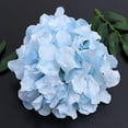 thumbnail image 3 of Silk Hydrangea Heads Artificial Flowers Heads and Stems Fake Hydrangea Flowers in Blue for Home Wedding Decor, 3 of 5