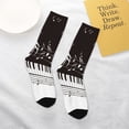 thumbnail image 4 of Uemuo Piano Keys With Musical Notes Printed Kids Boys Socks Seamless Crew Socks Crazy Funny Athletic Sport Socks for Children, 4 of 5