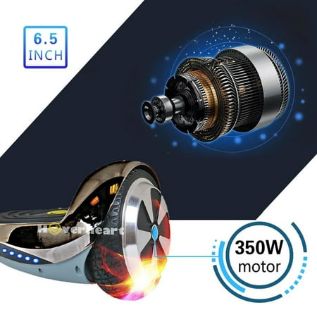 Hoverheart UL 2272 Certified 6.5" Premium Bluetooth Hoverboard (Chrome Black)