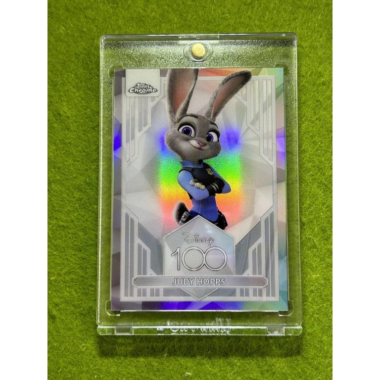 JUDY HOPPS Disney 100 REFRACTOR CARD Zootopia SILVER PRIZM 2023