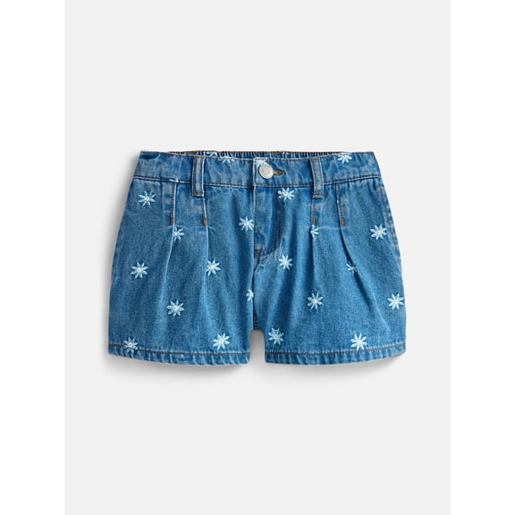 Wonder Nation Girls Pleated Short, Sizes 4-18