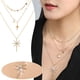 thumbnail image 2 of Metal Elegante Oro Cristal de vacaciones Colgante Facetado Mujer Tres- Regalo Collar -layer Collares Colgantes, 2 of 8