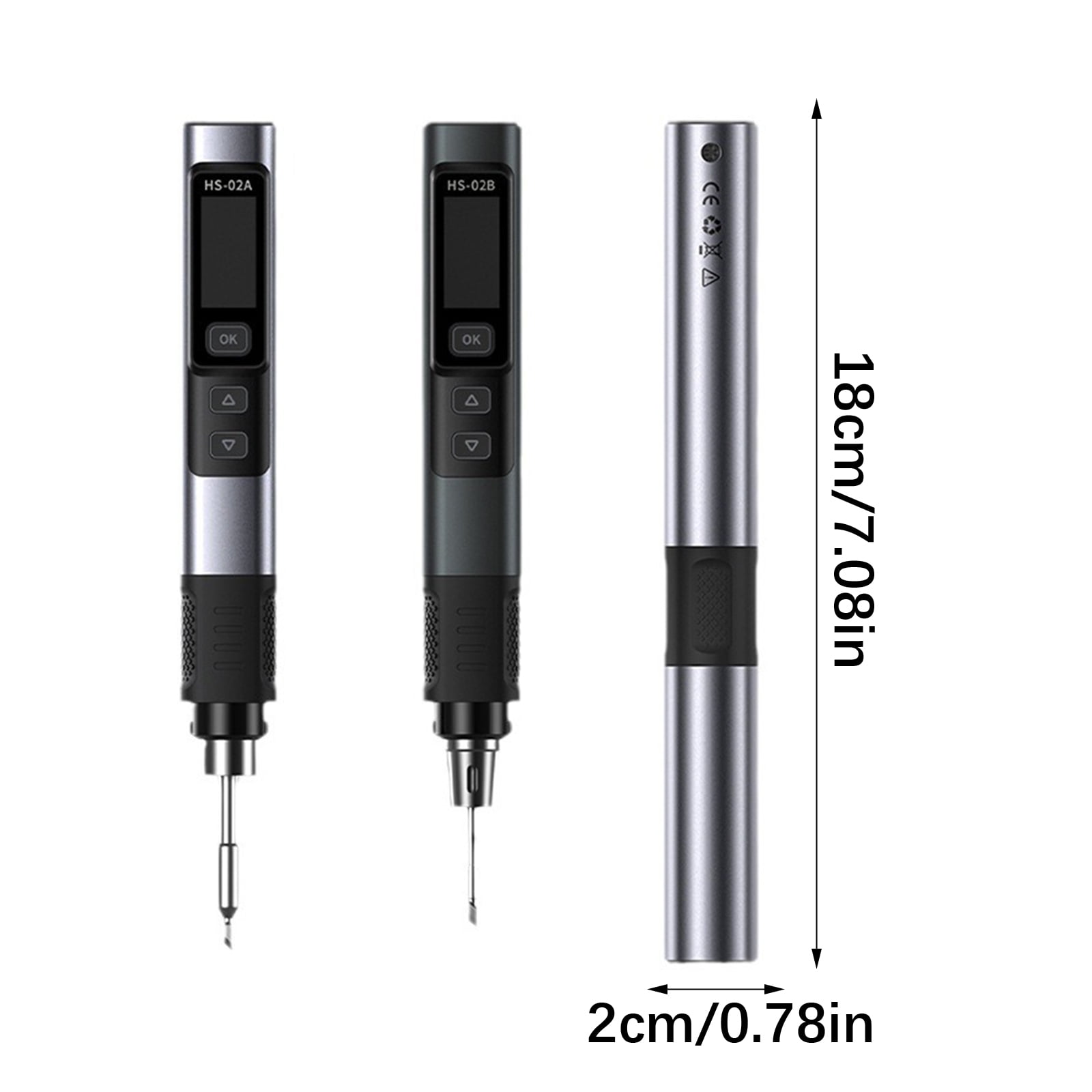 Portable Fast Heating 100W Soldering Iron Having Auto Sleep Mode to Prevent Dry Burns for Enhancing Safety