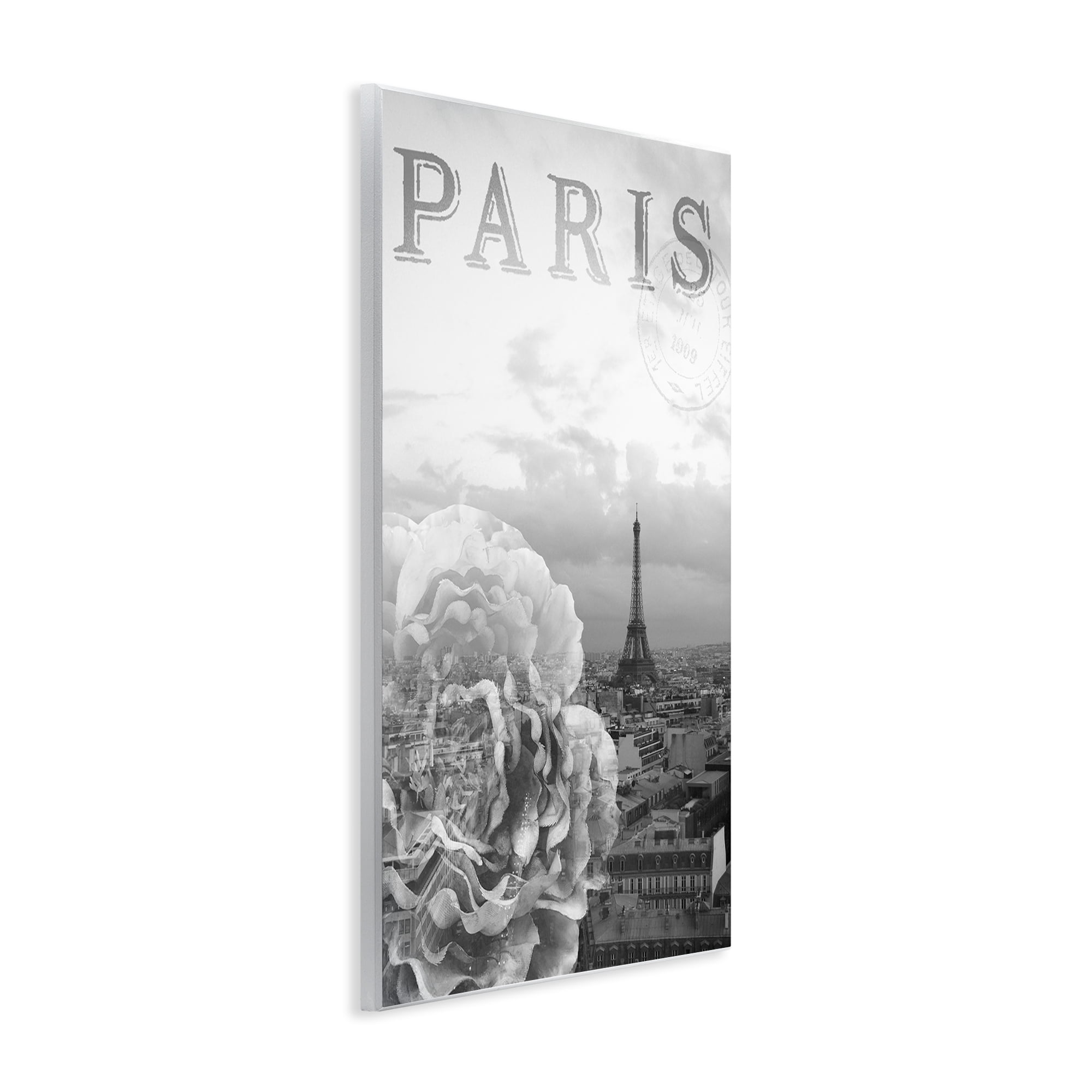 Stupell Industries Paris Postcard in Monochrome Wall Plaque Art, design by Emily Navas