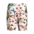 thumbnail image 5 of Fotbe Watercolor Floral With Butterflies Pajama Shorts for Men, Men's Pajama Bottoms, Sleepwear,Short Pajama Pants-4X-Large, 5 of 9