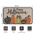 thumbnail image 5 of Halloween Pumpkin Front Door Mat Anti Slip Horror Pumpkin Ghost Doormat Plain Outdoor Inside Floor Rugs Crystal Velvet 30x17 Inches, 5 of 7