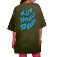 thumbnail image 5 of Fesfesfes Cute Tshirt for Women Loose T Shirts For Women Plus Size Slogan Graphic Drop Shoulder Short Sleeve Tops Summer Loose Pullover Tees Ladies T Shirts L(US:8), 5 of 8